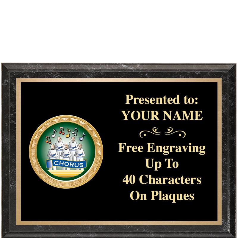 8X6 BLACK EXECUTIVE INSERT PLQ