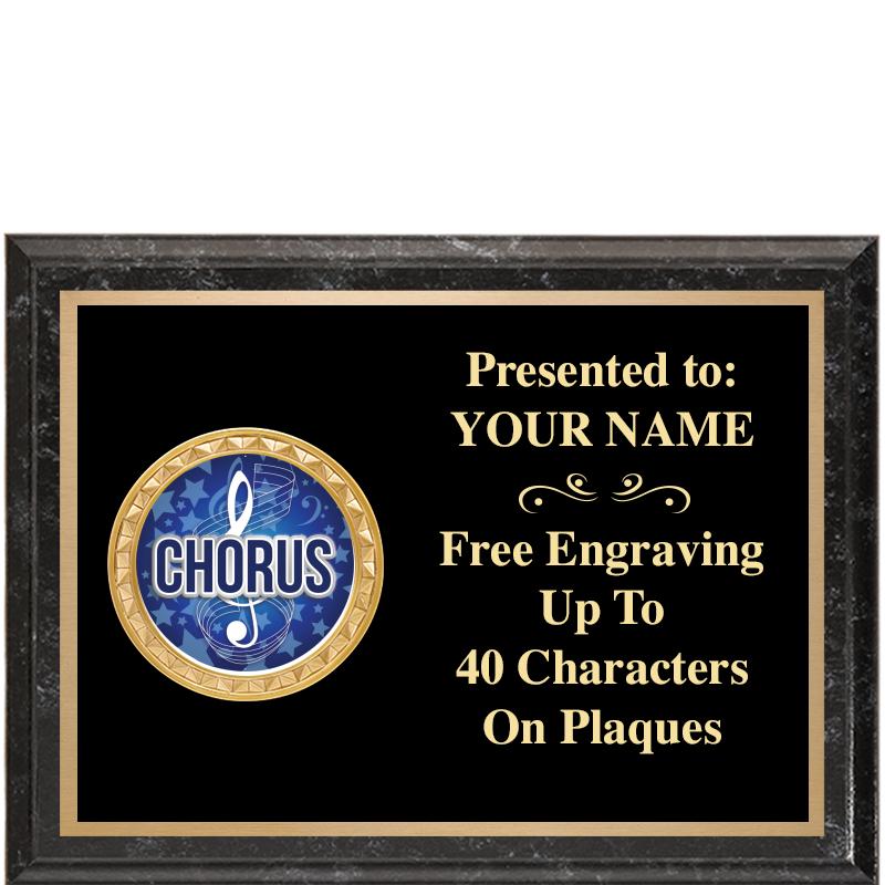 8X6 BLACK EXECUTIVE INSERT PLQ