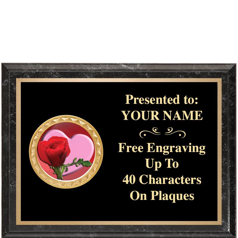 8X6 BLACK EXECUTIVE INSERT PLQ