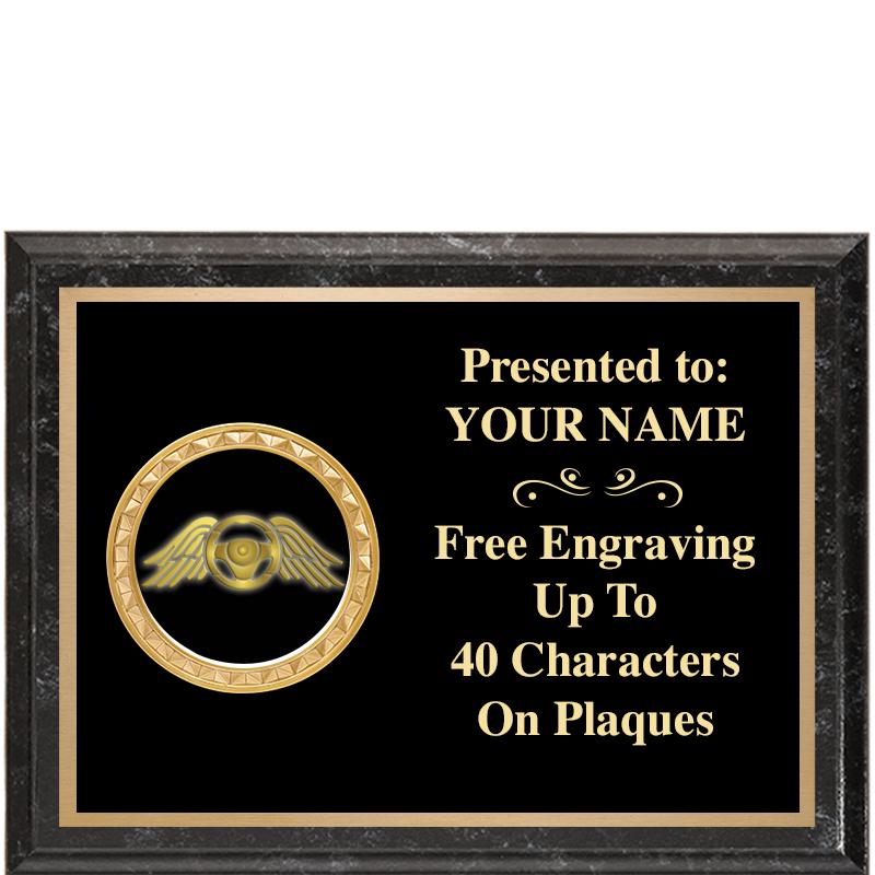 8X6 BLACK EXECUTIVE INSERT PLQ