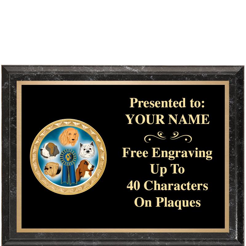 8X6 BLACK EXECUTIVE INSERT PLQ