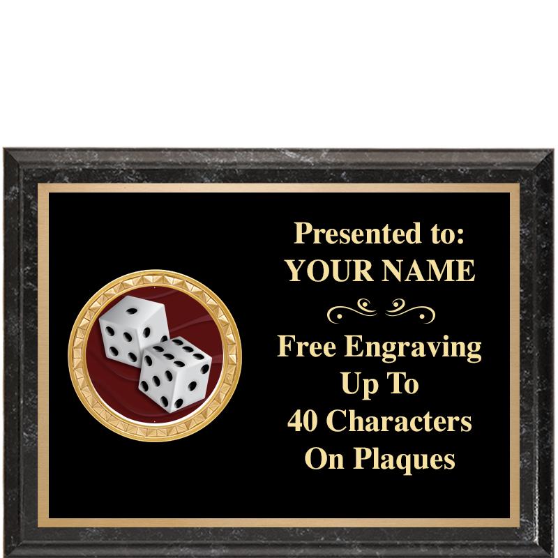 8X6 BLACK EXECUTIVE INSERT PLQ