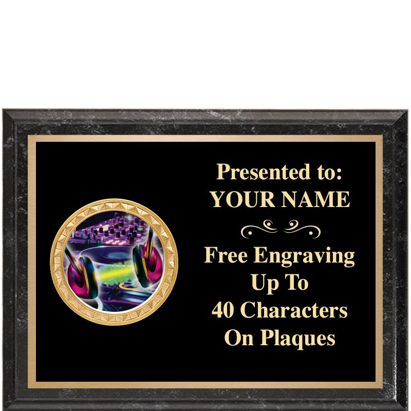 8X6 BLACK EXECUTIVE INSERT PLQ