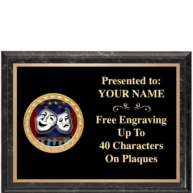 8X6 BLACK EXECUTIVE INSERT PLQ