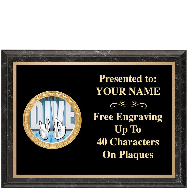 8X6 BLACK EXECUTIVE INSERT PLQ