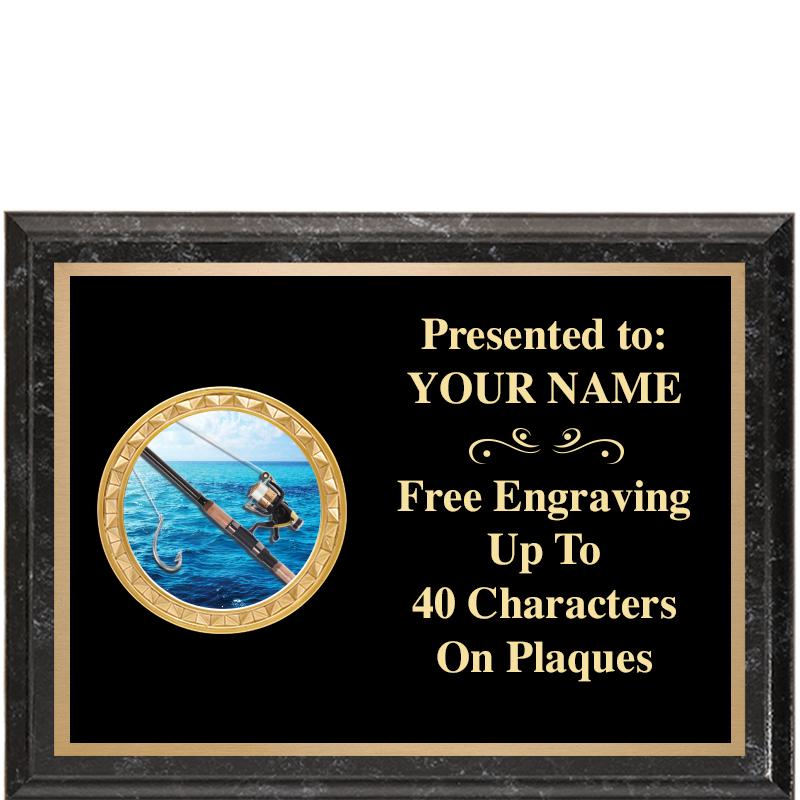 8X6 BLACK EXECUTIVE INSERT PLQ