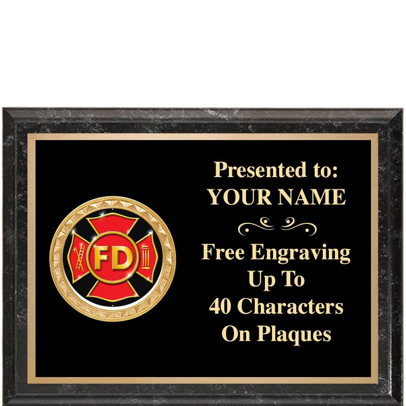 8X6 BLACK EXECUTIVE INSERT PLQ