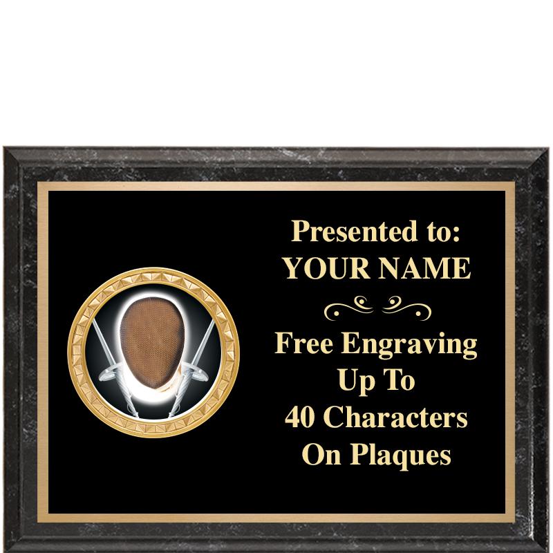 8X6 BLACK EXECUTIVE INSERT PLQ