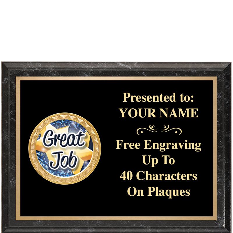 8X6 BLACK EXECUTIVE INSERT PLQ