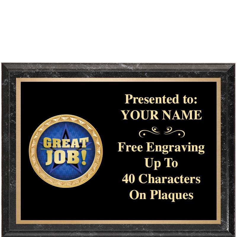 8X6 BLACK EXECUTIVE INSERT PLQ