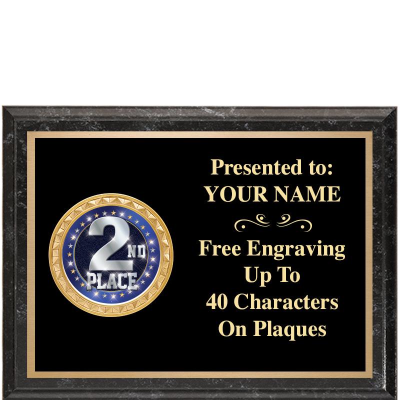 8X6 BLACK EXECUTIVE INSERT PLQ