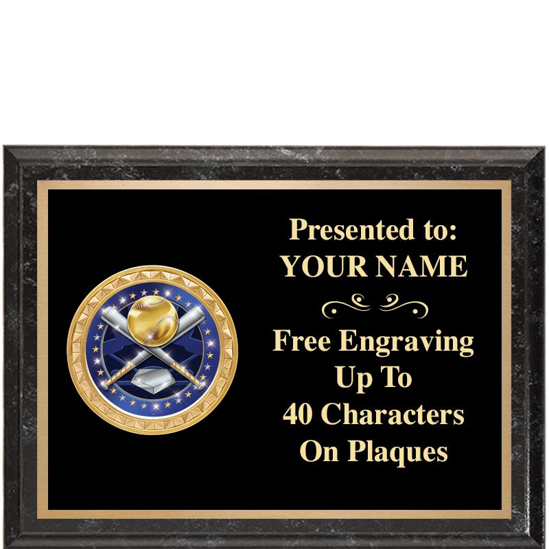 8X6 BLACK EXECUTIVE INSERT PLQ