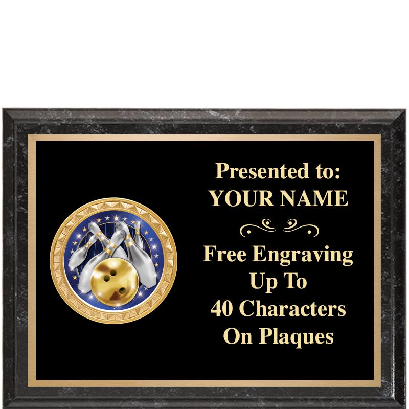 8X6 BLACK EXECUTIVE INSERT PLQ