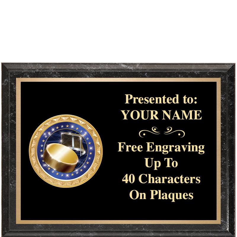 8X6 BLACK EXECUTIVE INSERT PLQ