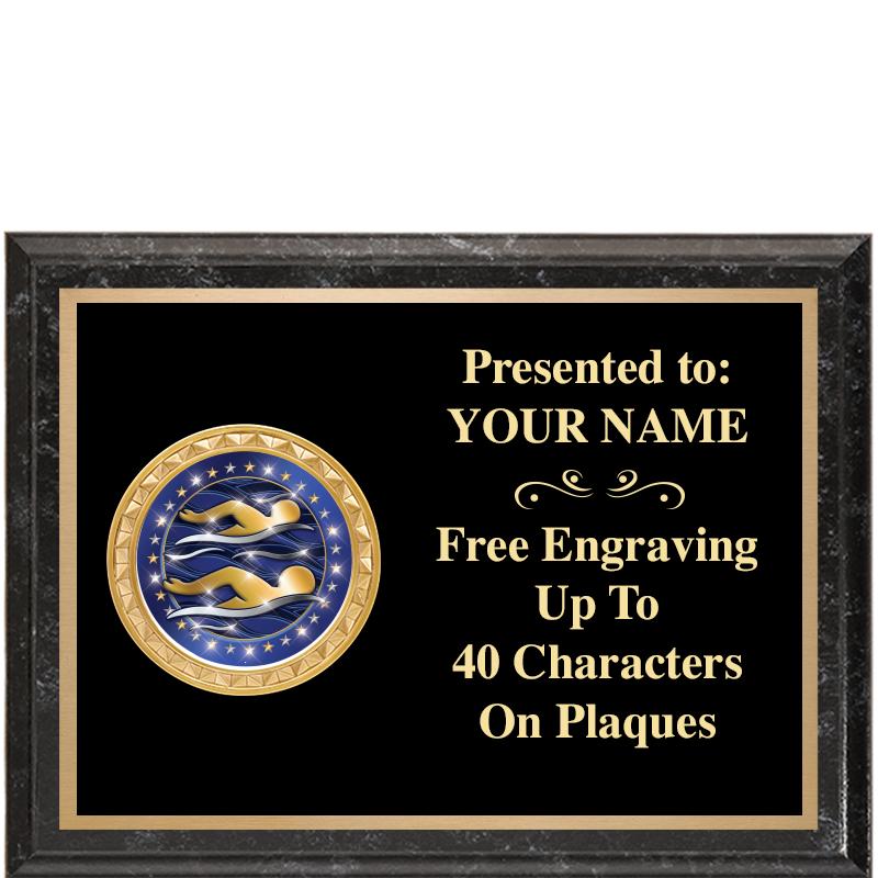 8X6 BLACK EXECUTIVE INSERT PLQ