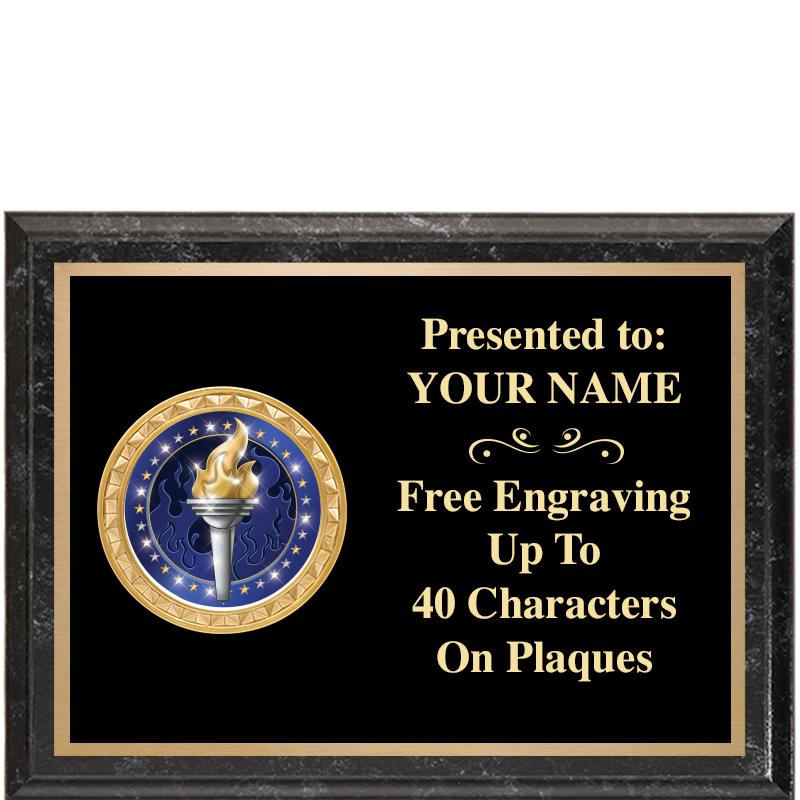 8X6 BLACK EXECUTIVE INSERT PLQ