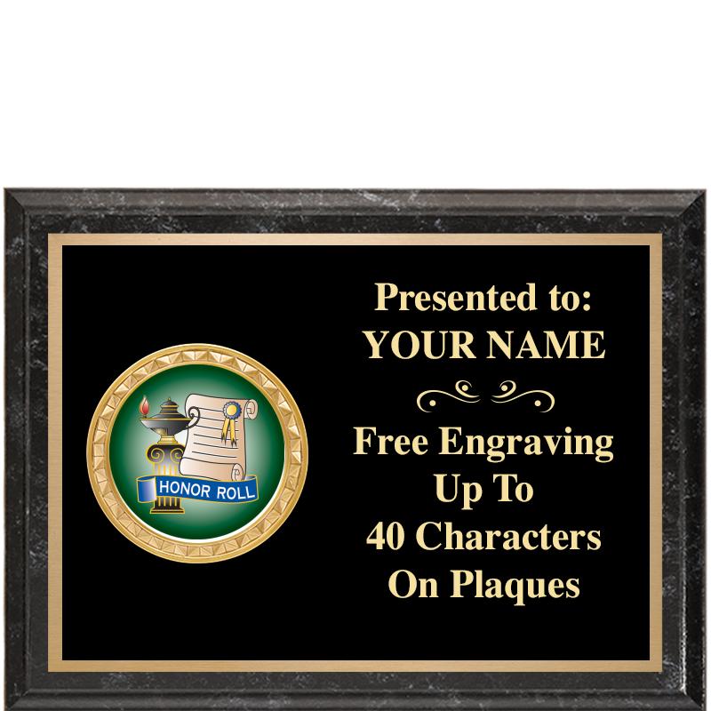 8X6 BLACK EXECUTIVE INSERT PLQ