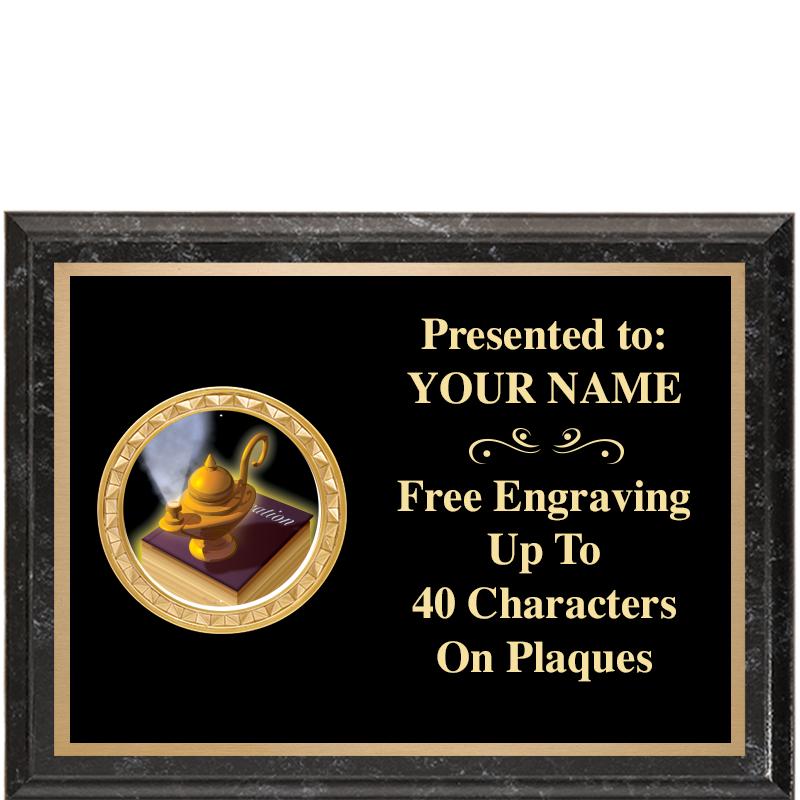 8X6 BLACK EXECUTIVE INSERT PLQ