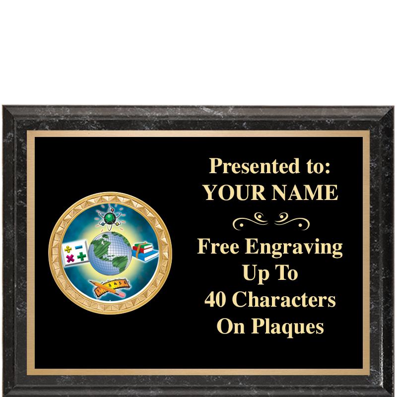 8X6 BLACK EXECUTIVE INSERT PLQ