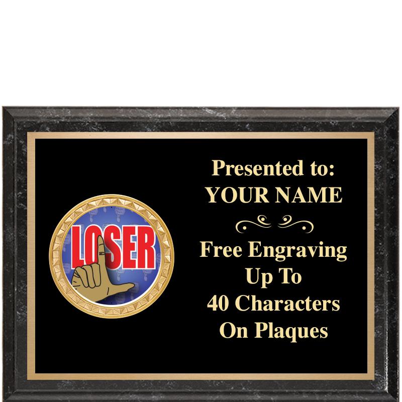 8X6 BLACK EXECUTIVE INSERT PLQ