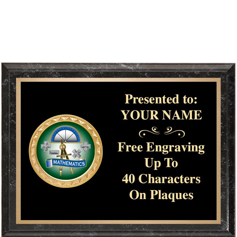 8X6 BLACK EXECUTIVE INSERT PLQ