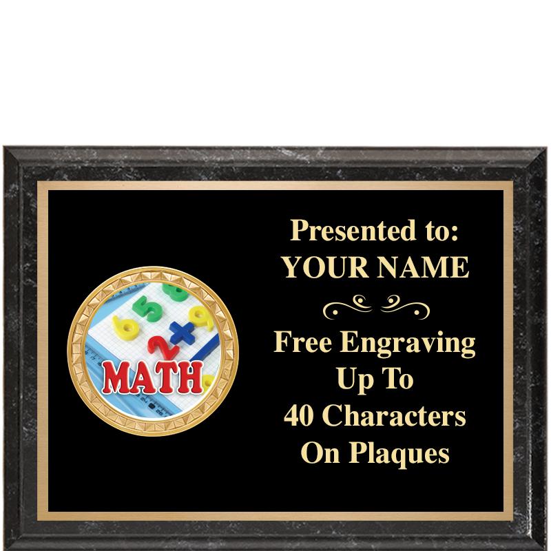 8X6 BLACK EXECUTIVE INSERT PLQ