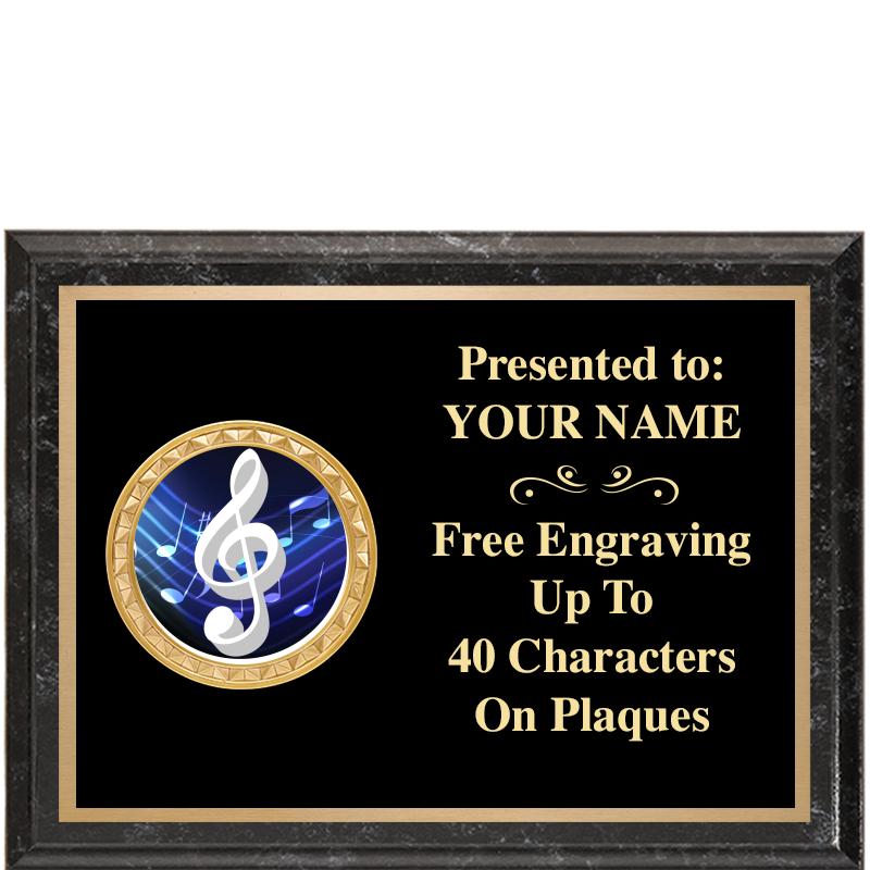 8X6 BLACK EXECUTIVE INSERT PLQ