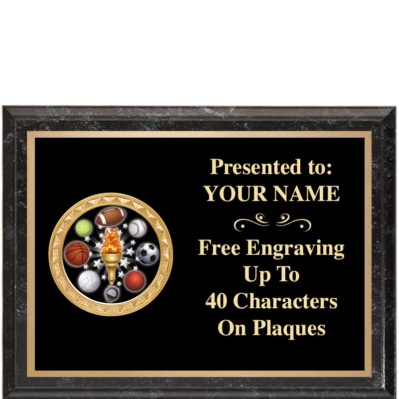 8X6 BLACK EXECUTIVE INSERT PLQ