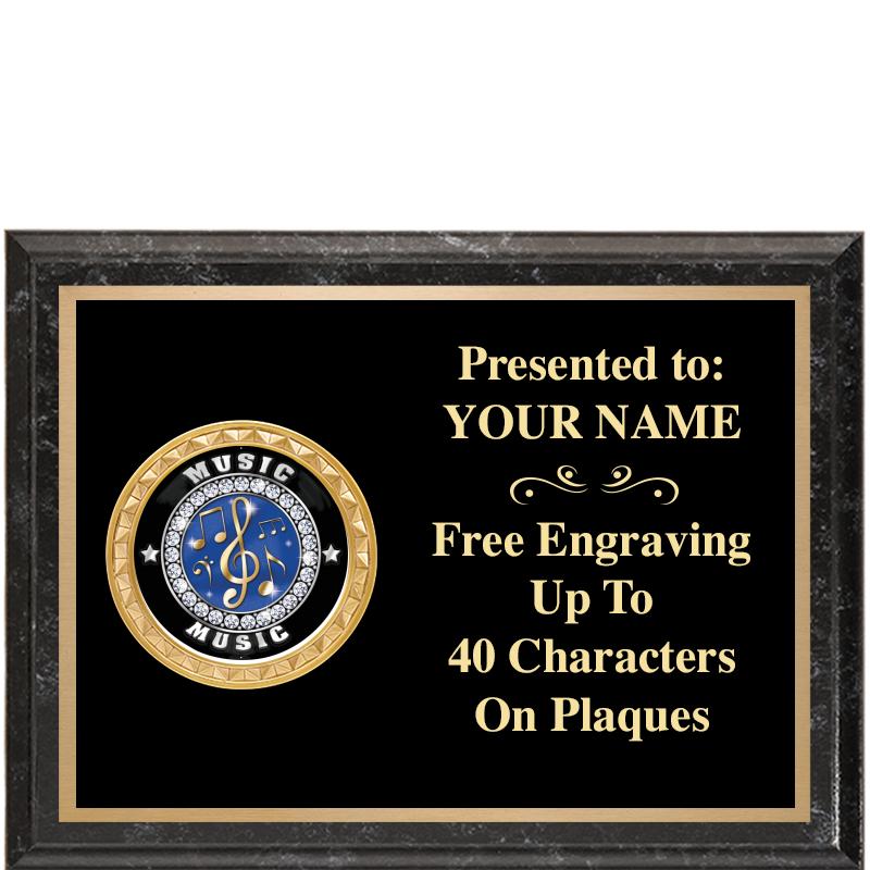 8X6 BLACK EXECUTIVE INSERT PLQ