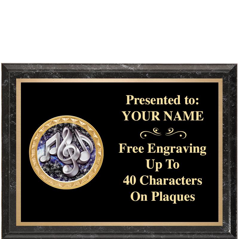 8X6 BLACK EXECUTIVE INSERT PLQ