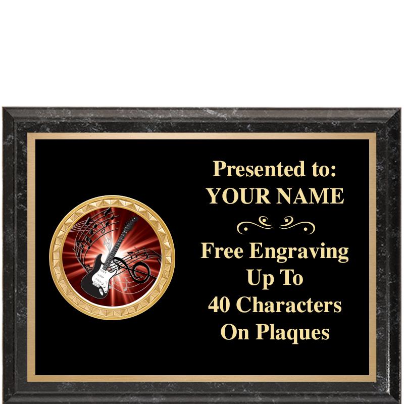 8X6 BLACK EXECUTIVE INSERT PLQ