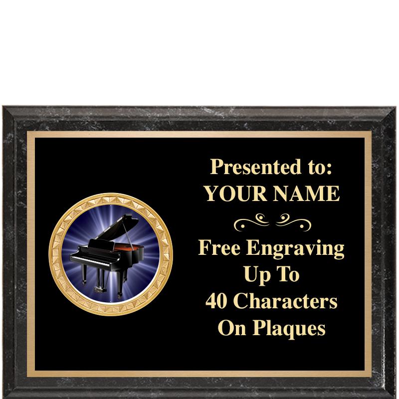 8X6 BLACK EXECUTIVE INSERT PLQ