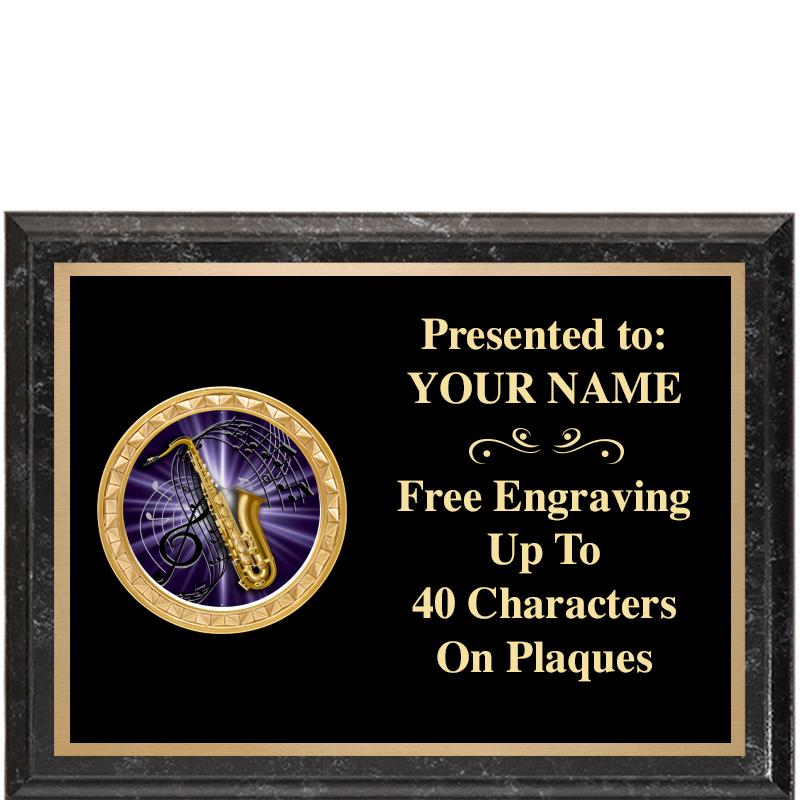 8X6 BLACK EXECUTIVE INSERT PLQ