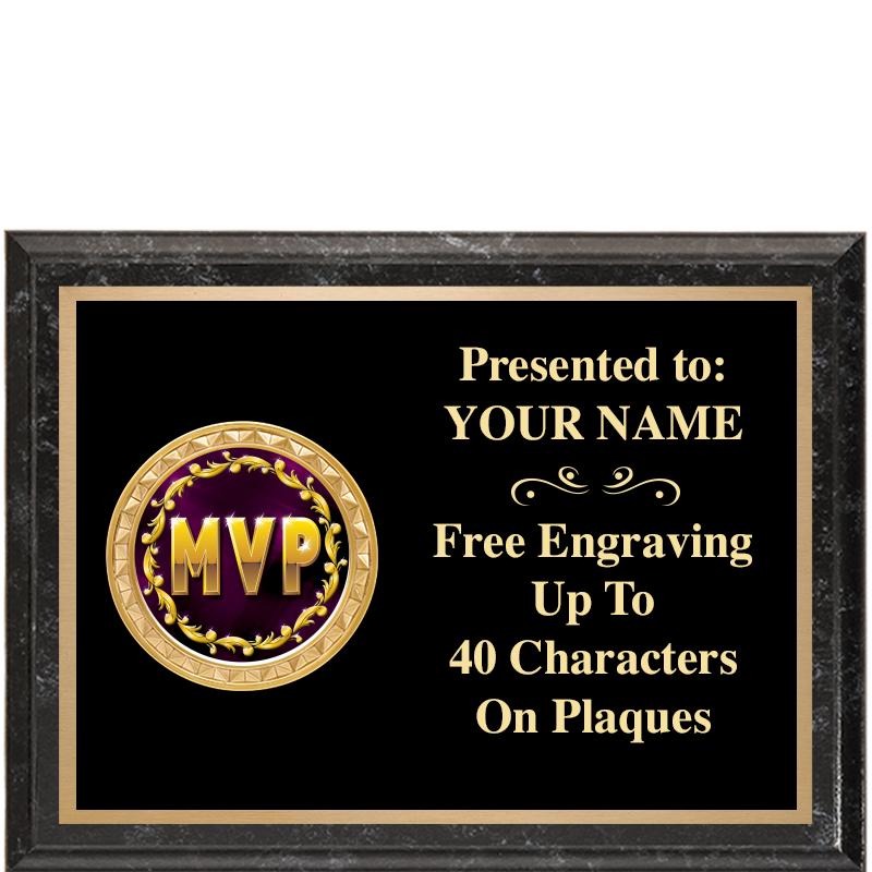 8X6 BLACK EXECUTIVE INSERT PLQ