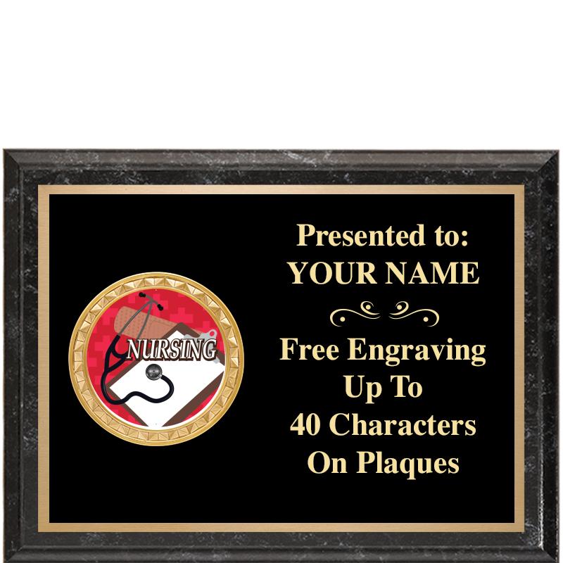 8X6 BLACK EXECUTIVE INSERT PLQ