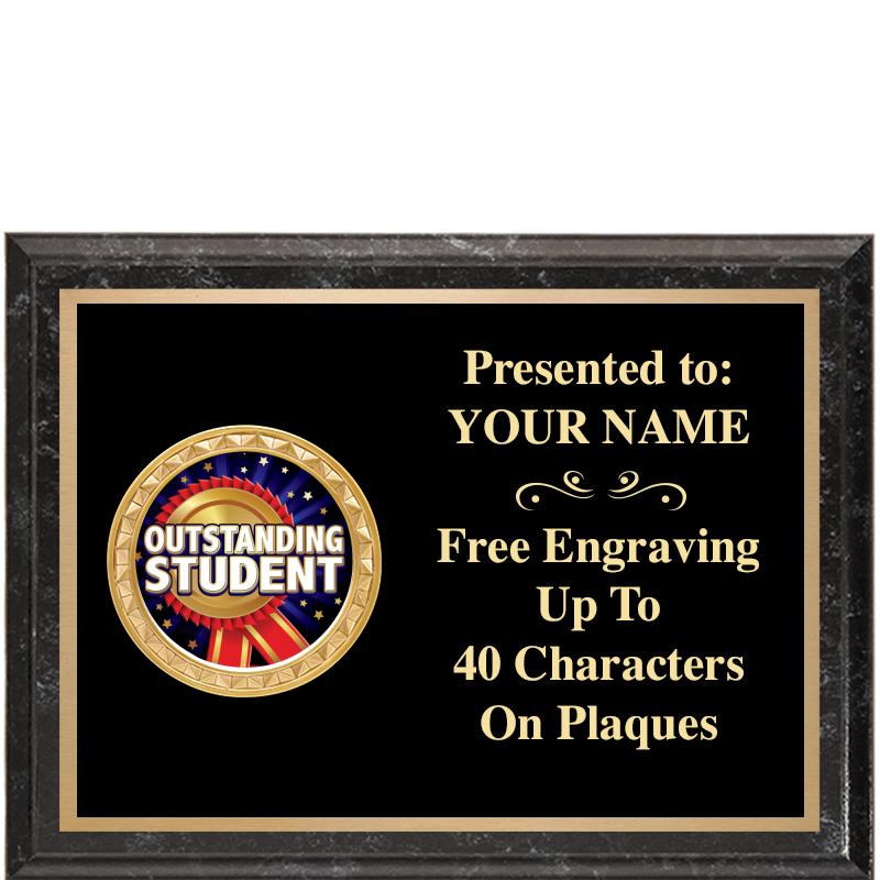 8X6 BLACK EXECUTIVE INSERT PLQ