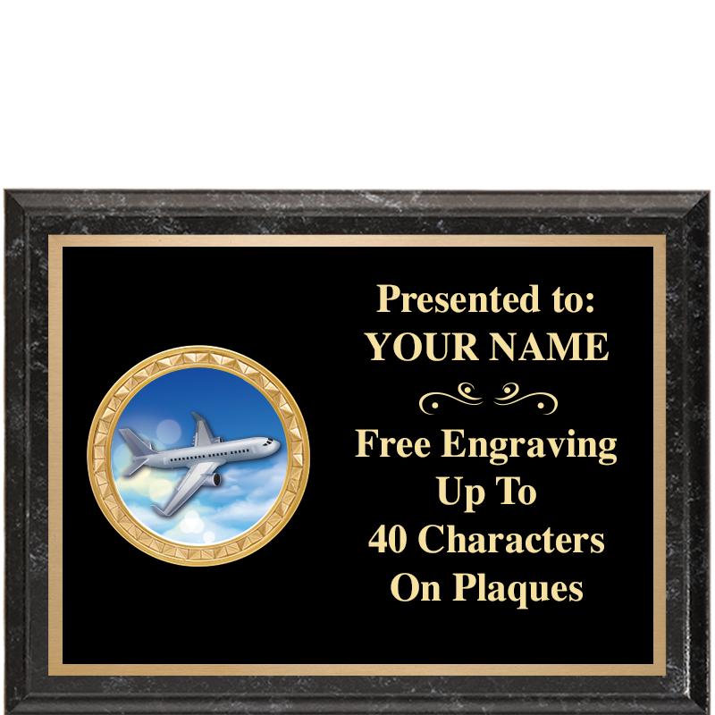 8X6 BLACK EXECUTIVE INSERT PLQ