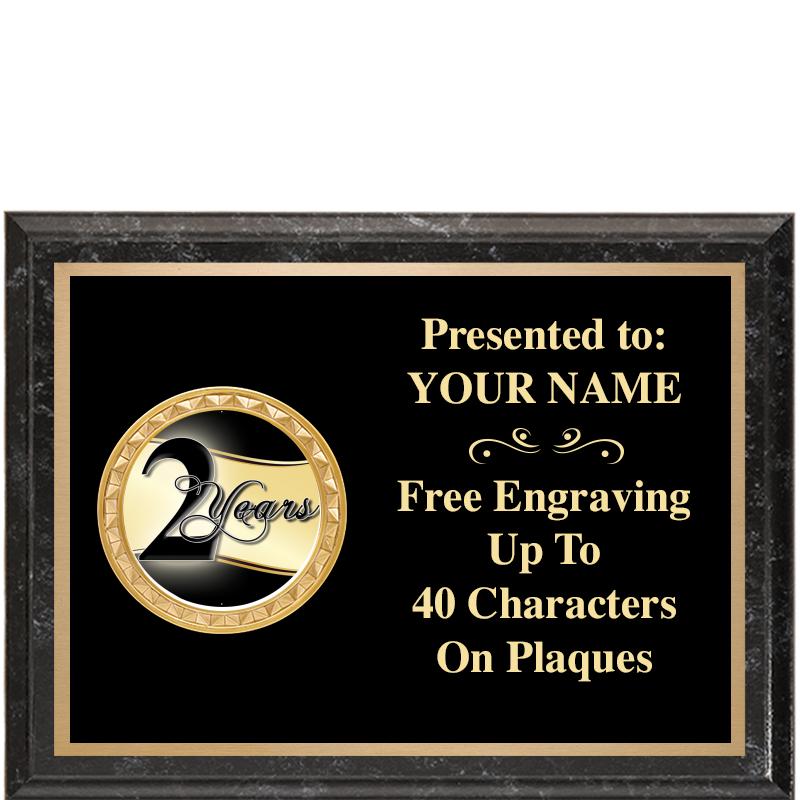 8X6 BLACK EXECUTIVE INSERT PLQ