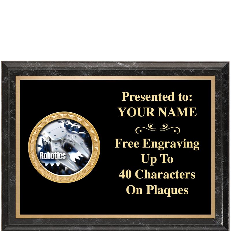 8X6 BLACK EXECUTIVE INSERT PLQ