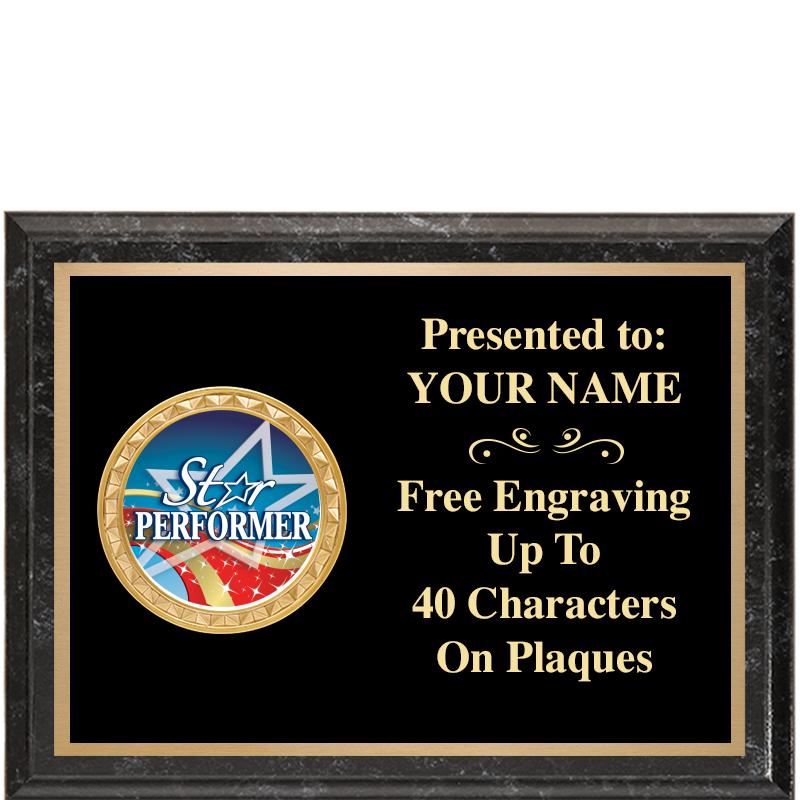 8X6 BLACK EXECUTIVE INSERT PLQ