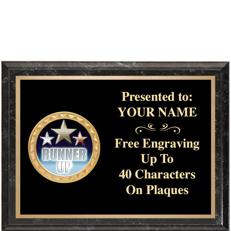 8X6 BLACK EXECUTIVE INSERT PLQ