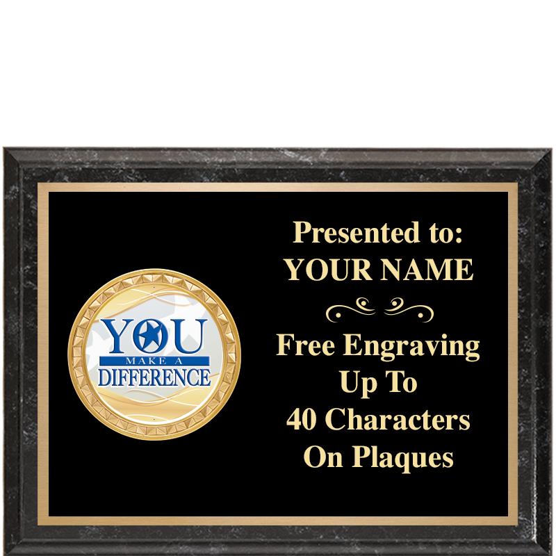 8X6 BLACK EXECUTIVE INSERT PLQ