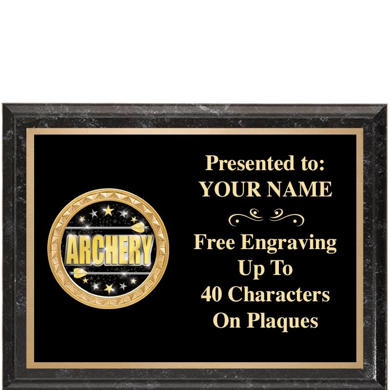 8X6 BLACK EXECUTIVE INSERT PLQ