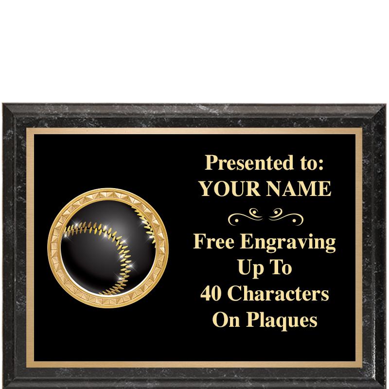 8X6 BLACK EXECUTIVE INSERT PLQ