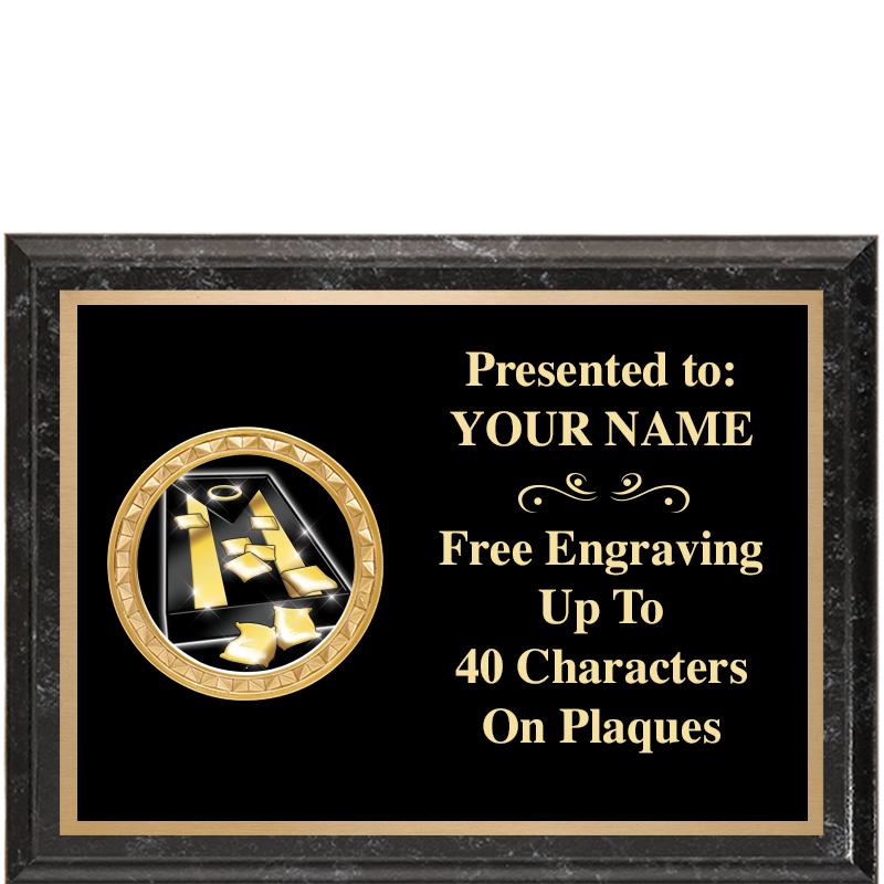 8X6 BLACK EXECUTIVE INSERT PLQ