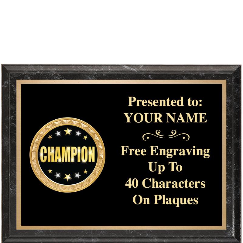 8X6 BLACK EXECUTIVE INSERT PLQ