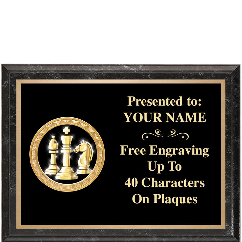 8X6 BLACK EXECUTIVE INSERT PLQ