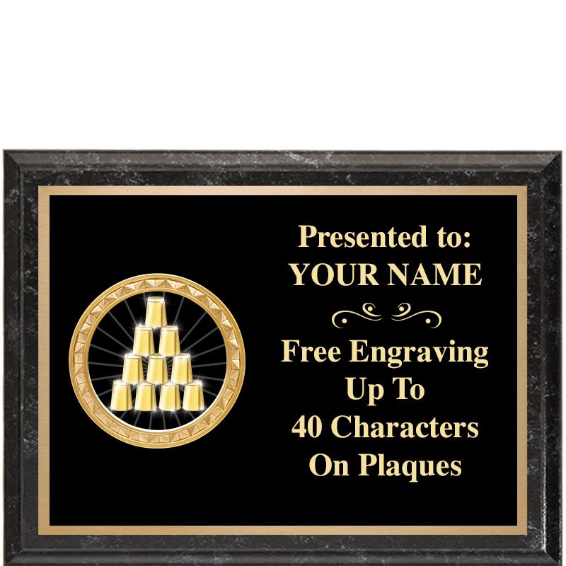 8X6 BLACK EXECUTIVE INSERT PLQ