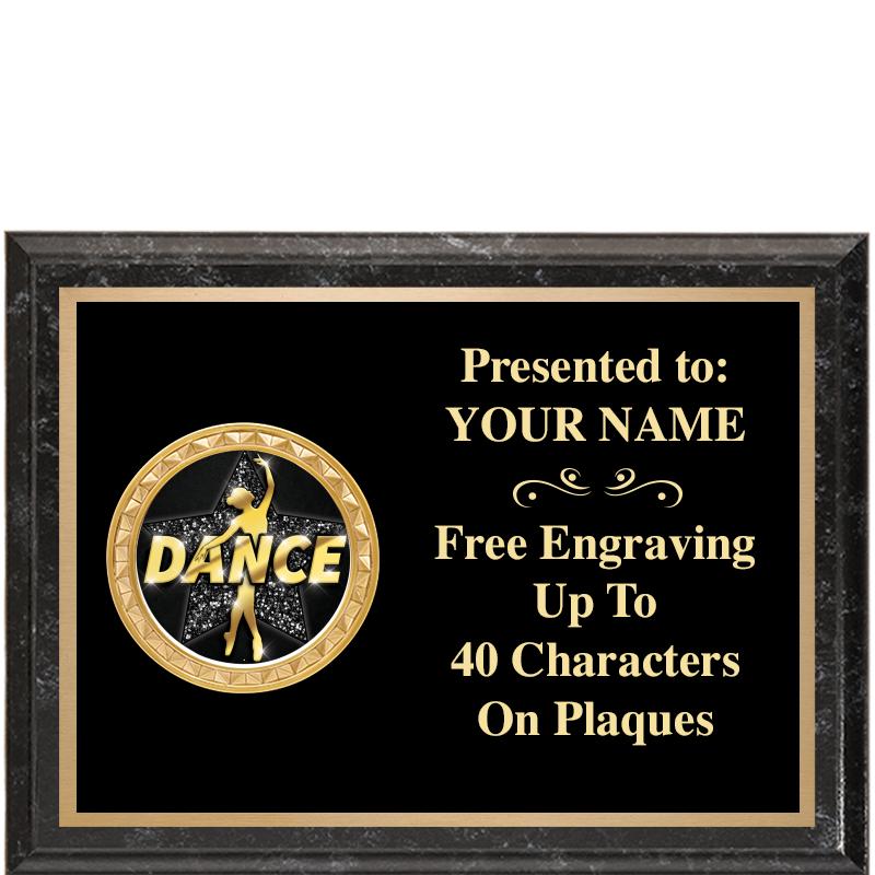 8X6 BLACK EXECUTIVE INSERT PLQ