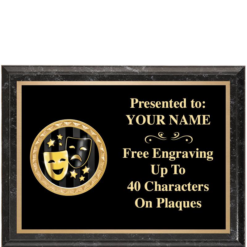 8X6 BLACK EXECUTIVE INSERT PLQ